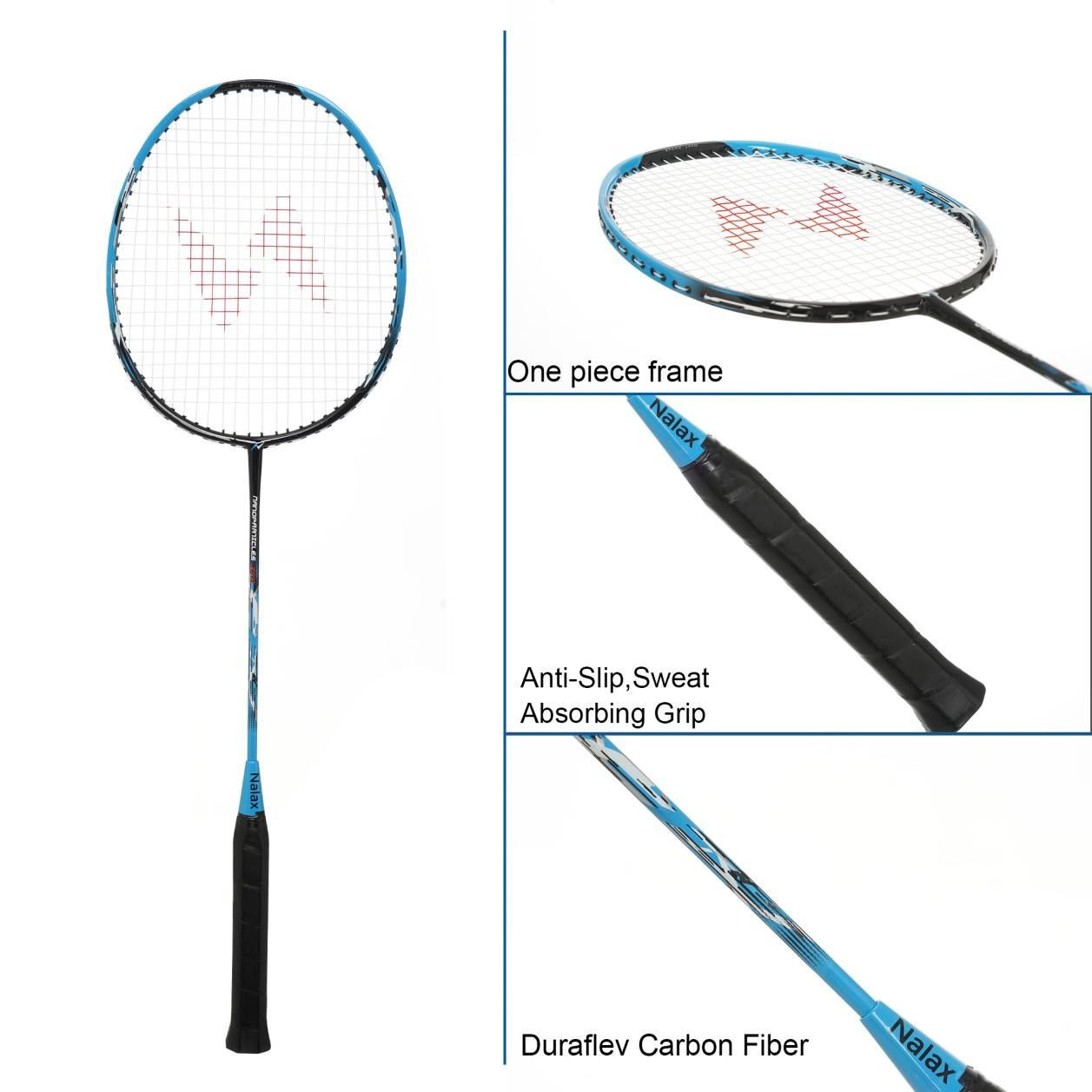 All Aluminum Alloy Badminton Racket With three Nylon Shuttlecocks