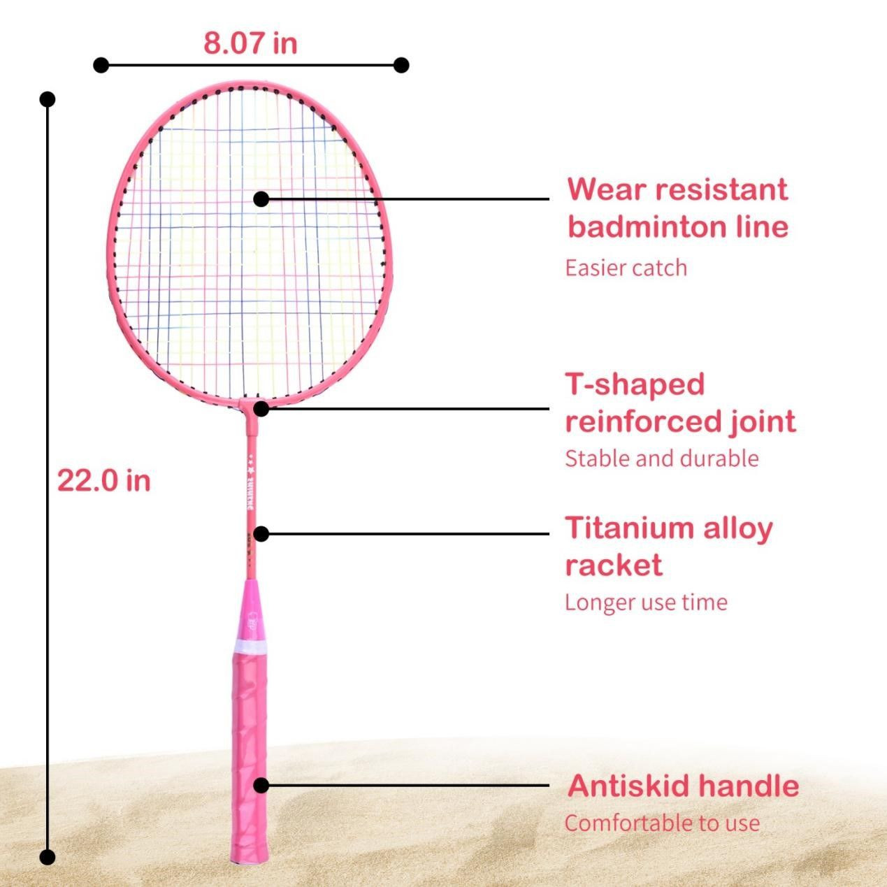 Childrens Badminton Racket Is Suitable For 2-6 Years Old